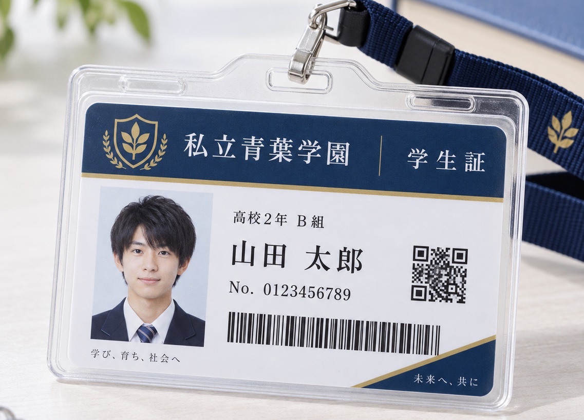 学生証・生徒証の制作イメージ